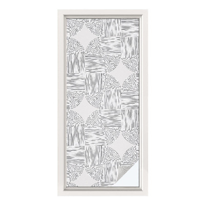 Sichtschutz Klebefolie Buntglasoptik Friedliche Symmetrie