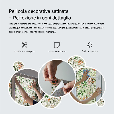 Klebefolie Fenster Sichtschutz Ziegeltextur