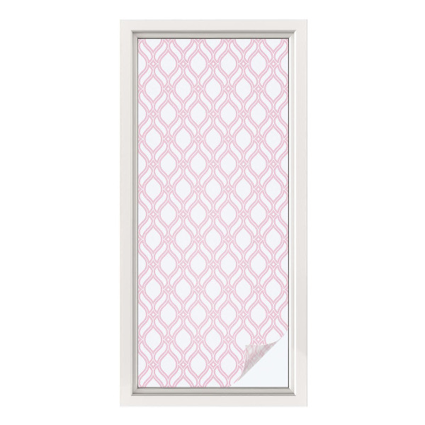 Fensterfolie Sichtschutz Rosa Linien