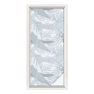 Sichtschutzfolie Fenster Buntglasoptik Zarte Blätter