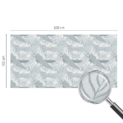 Sichtschutzfolie Fenster Buntglasoptik Zarte Blätter