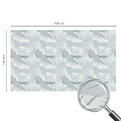 Sichtschutzfolie Fenster Buntglasoptik Zarte Blätter