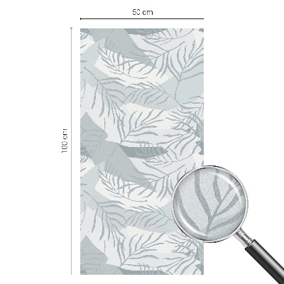 Sichtschutzfolie Fenster Buntglasoptik Zarte Blätter