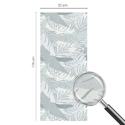 Sichtschutzfolie Fenster Buntglasoptik Zarte Blätter