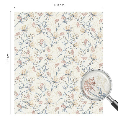 Sichtschutz Klebefolie Buntglasoptik Blumen der Harmonie