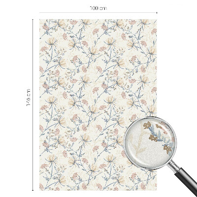 Sichtschutz Klebefolie Buntglasoptik Blumen der Harmonie