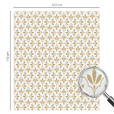 Sichtschutzfolie Fenster Buntglasoptik Pflanzeneleganz