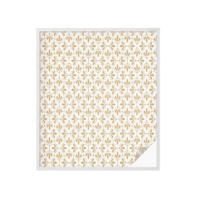 Sichtschutzfolie Fenster Buntglasoptik Pflanzeneleganz