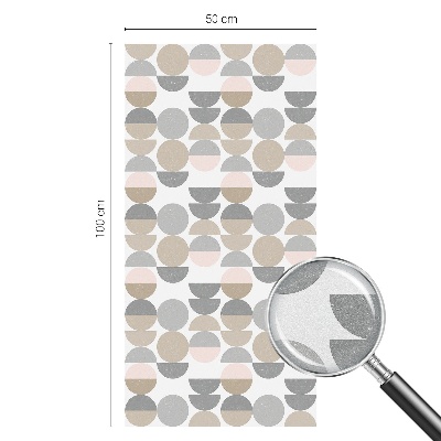 Sichtschutz Klebefolie Buntglasoptik Geometrische Muster