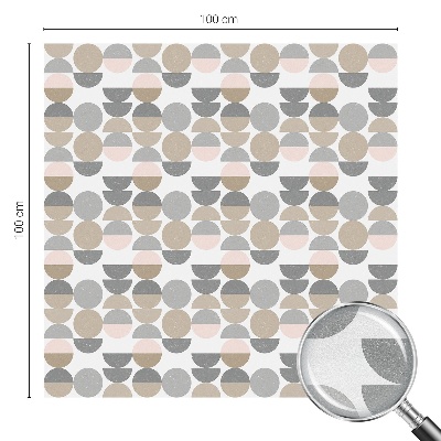 Sichtschutz Klebefolie Buntglasoptik Geometrische Muster