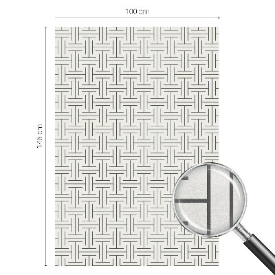 Folie für Fenster blickdicht Symmetrischer Zopf
