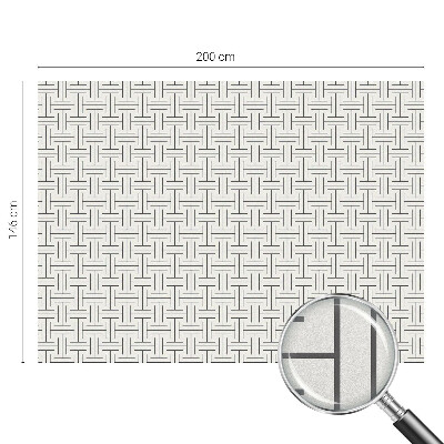 Folie für Fenster blickdicht Symmetrischer Zopf