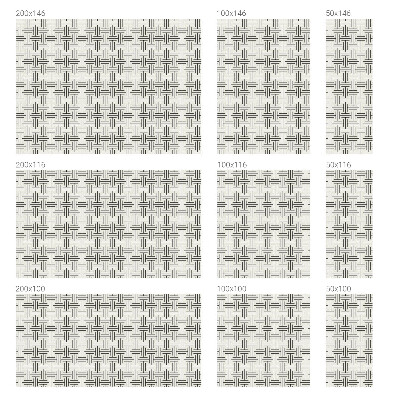 Folie für Fenster blickdicht Symmetrischer Zopf