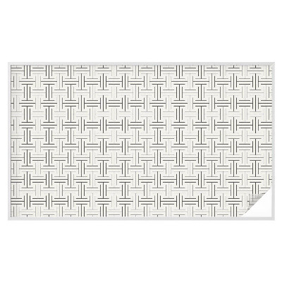 Folie für Fenster blickdicht Symmetrischer Zopf