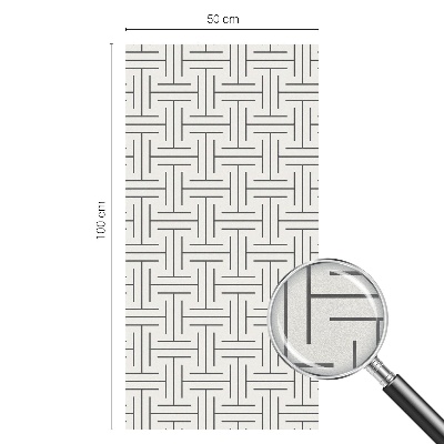 Folie für Fenster blickdicht Symmetrischer Zopf
