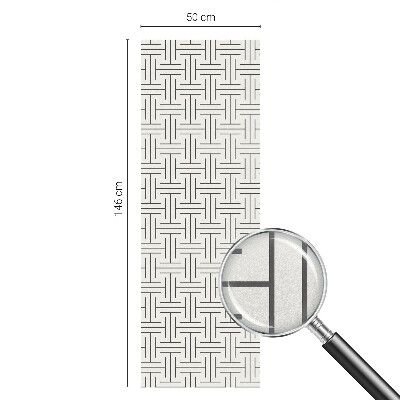 Folie für Fenster blickdicht Symmetrischer Zopf