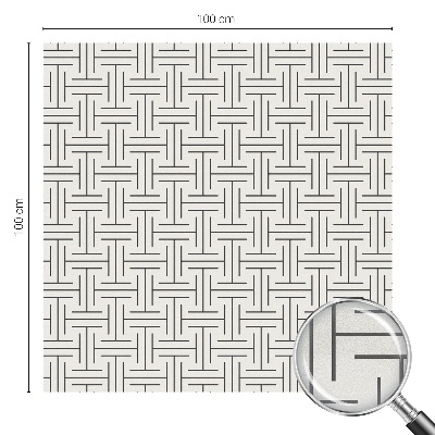 Folie für Fenster blickdicht Symmetrischer Zopf