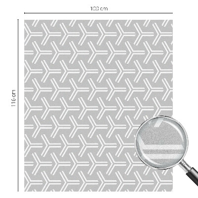 Sichtschutz Klebefolie Buntglasoptik Minimalistische Linien