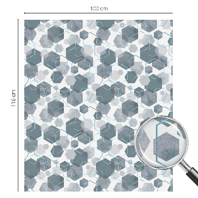 Fensterfolie Sichtschutz Geometrische Sechsecke