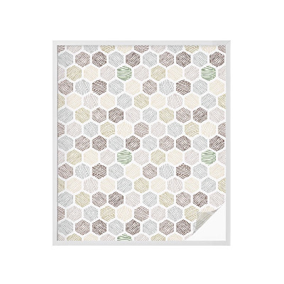 Folie für Fenster blickdicht Geometrische Wellen