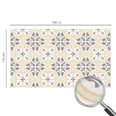 Sichtschutzfolie Fenster Buntglasoptik Pflanzenmuster