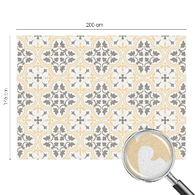 Sichtschutzfolie Fenster Buntglasoptik Pflanzenmuster