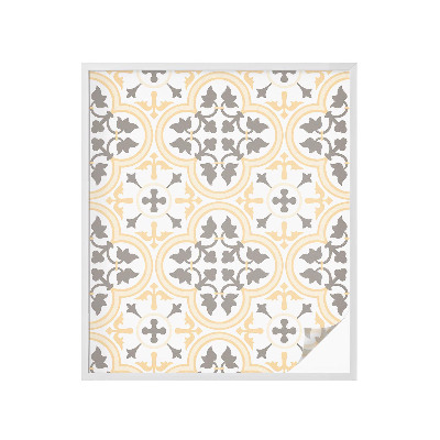 Sichtschutzfolie Fenster Buntglasoptik Pflanzenmuster