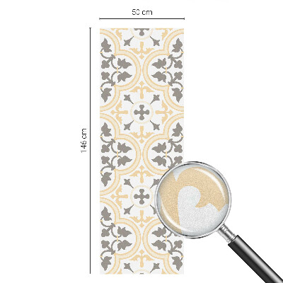 Sichtschutzfolie Fenster Buntglasoptik Pflanzenmuster