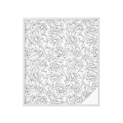 Folie für Fenster blickdicht Blumenmotiv