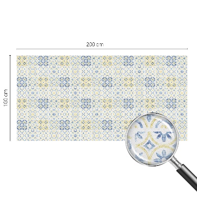 Sichtschutzfolie Fenster Buntglasoptik Klassische Fliesen