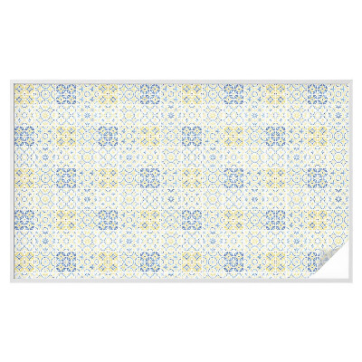 Sichtschutzfolie Fenster Buntglasoptik Klassische Fliesen