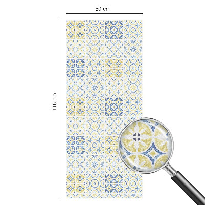 Sichtschutzfolie Fenster Buntglasoptik Klassische Fliesen