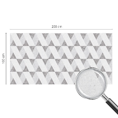 Sichtschutz Klebefolie Buntglasoptik Graue Dreiecke