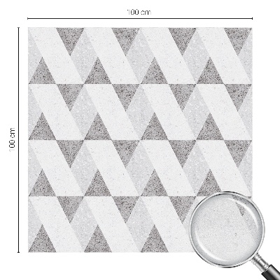 Sichtschutz Klebefolie Buntglasoptik Graue Dreiecke