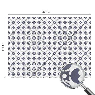 Sichtschutzfolie Fenster Buntglasoptik Pflanzenmotiv