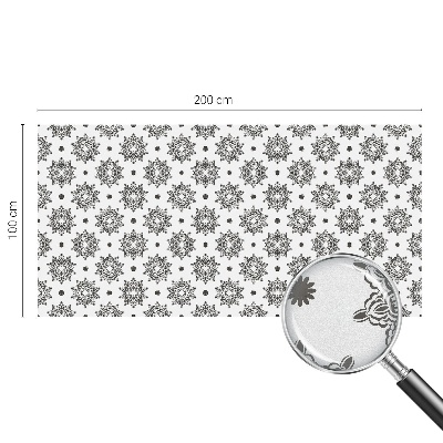 Sichtschutzfolie Fenster Buntglasoptik Klassische Rosetten