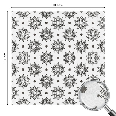 Sichtschutzfolie Fenster Buntglasoptik Klassische Rosetten