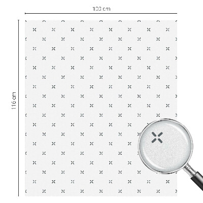 Folie für Fenster blickdicht Geometrische Kreuze