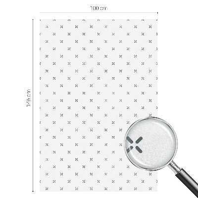 Folie für Fenster blickdicht Geometrische Kreuze