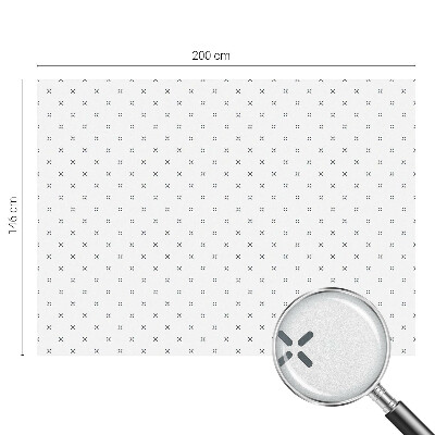 Folie für Fenster blickdicht Geometrische Kreuze