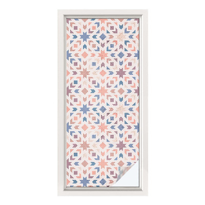 Sichtschutzfolie Fenster Buntglasoptik Bunte Muster