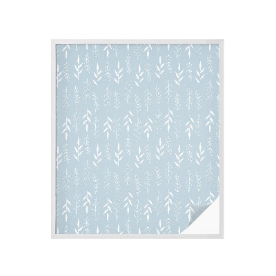 Sichtschutz Klebefolie Buntglasoptik Pflanzenmuster