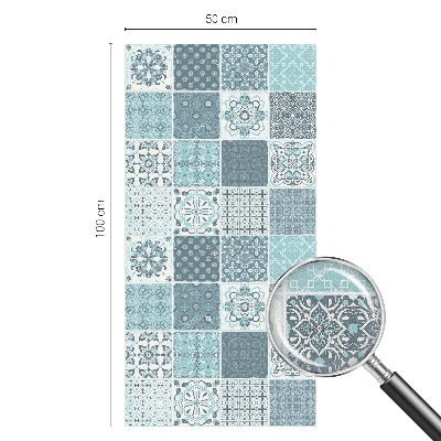 Sichtschutzfolie Fenster Buntglasoptik Boho-Fliesen