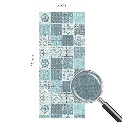 Sichtschutzfolie Fenster Buntglasoptik Boho-Fliesen