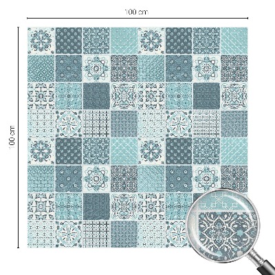 Sichtschutzfolie Fenster Buntglasoptik Boho-Fliesen