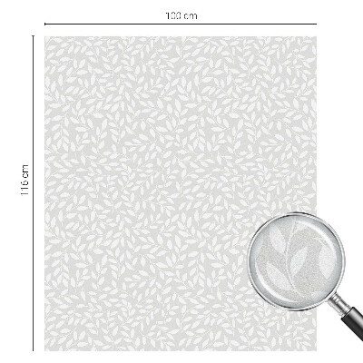 Sichtschutz Klebefolie Buntglasoptik Blattmuster