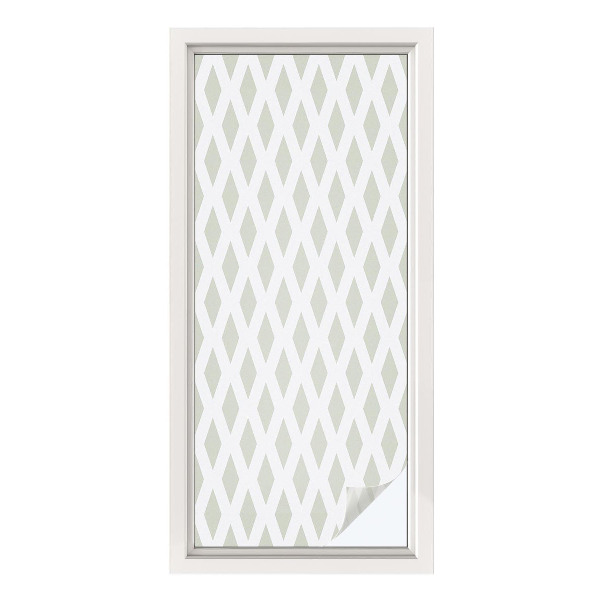 Fensterfolie Sichtschutz Rautenmuster