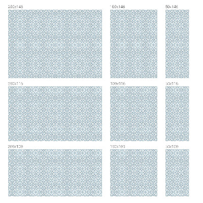 Sichtschutz Klebefolie Buntglasoptik Blaue Ornamente