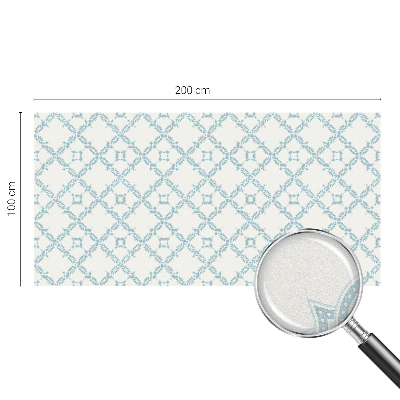 Sichtschutz Klebefolie Buntglasoptik Blaue Geometrie