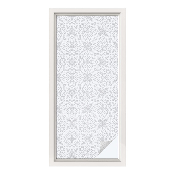 Folie für Fenster blickdicht Blumensymmetrie